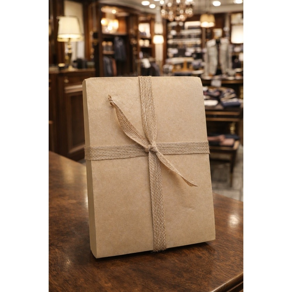 New Rustic Kraft Paper Journal‎ Notebook Handmade Style Decorative Jute Bow